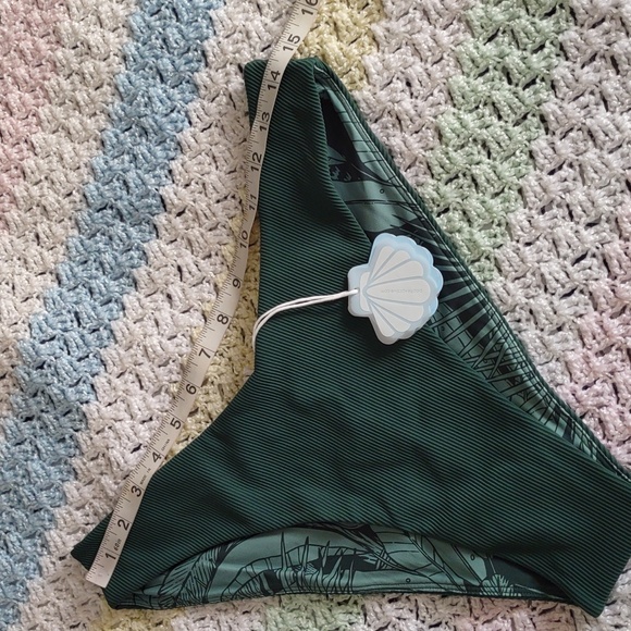 NWT Popflex Large Green Ribbed Bikini Bottom - Picture 6 of 11